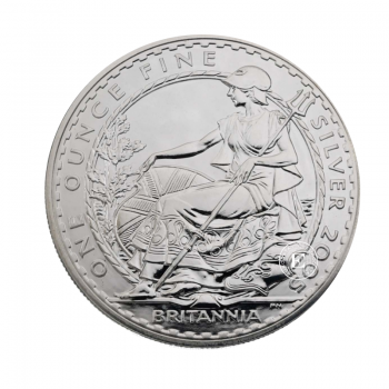 1 oz (31.10 g) sidabrinė moneta Britannia, Didžioji Britanija 2005