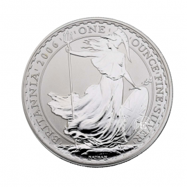 1 oz (31.10 g) srebrna moneta Britannia, Wielka Brytania 2006