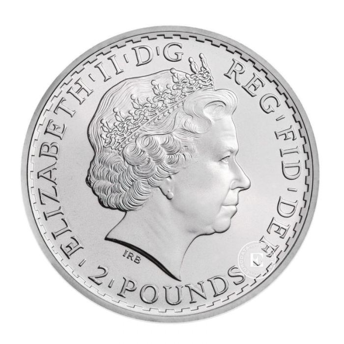 1 oz (31.10 g) silbermünze Britannia, Großbritannien 2013 (Privy Snake Mark)