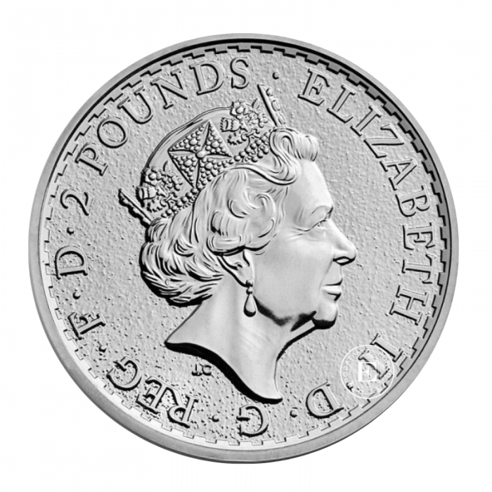 1 oz (31.10 g) sidabrinė moneta Britannia, Didžioji Britanija 2017