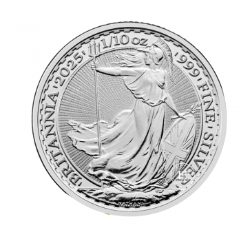 1/10 oz (3.11 g) sidabrinė moneta Britannia - Karalius Charlsas III, Didžioji Britanija 2025