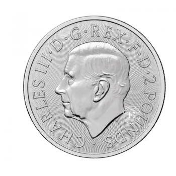 1 oz (31.10 g) sidabrinė moneta Britannia - Karalius Charlsas III, Didžioji Britanija 2026