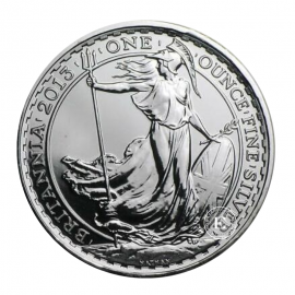 1 oz (31.10 g) sidabrinė moneta Britannia, Didžioji Britanija 2013 (Privy Snake Mark)