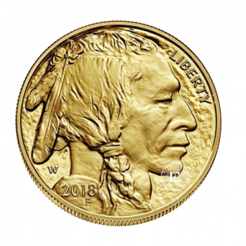 1 oz (31.10 g) auksinė moneta Buivolas, JAV (atsitiktiniai metai)