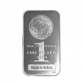 1 oz (31.10 g) sidabro luitas Buffalo, Highland Mint 999