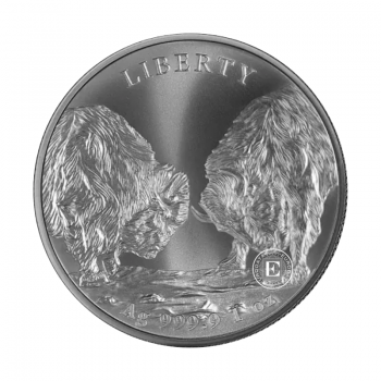 1 oz (31.10 g) sidabrinė moneta Buivolas, Bulgarija
