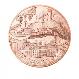 10 Eur copper coin Burgenland, Austria 2015