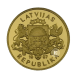 10 Lat  (1.24 g) goldmünze PROOF The smallest gold coin in the world, Lettland 1997