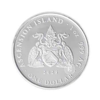 1 oz (31.10 g) sidabrinė moneta Burlaivis, Dangun Žengimo sala 2025