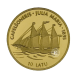 10 Lat  (1.24 g) goldmünze PROOF The smallest gold coin in the world, Lettland 1997
