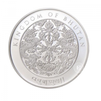 1 oz (31.10 g) sidabrinė moneta Arklio metai, Butano karalystė 2026