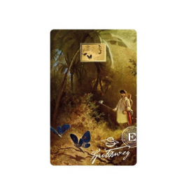 1/1000 oz Goldbarren Carl Spitzweg Paintings – Butterfly Hunter, Tschad