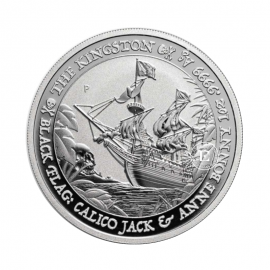 1 oz (31.10 g) silbermünze Black Flag - The Kingston, Tuvalu 2024