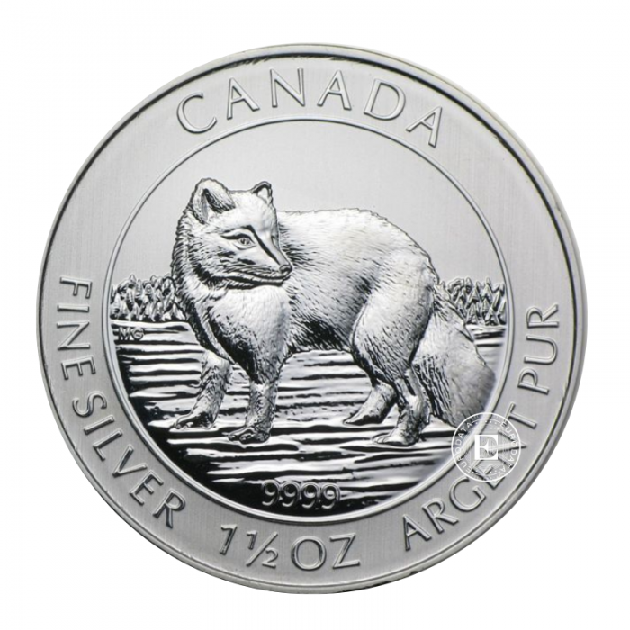 1.5 oz (46.65 g) silbermünze Silver Arctic Fox, Canada 2014