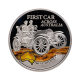 1 dolar (25 g) pièce d'argent coloree First Car Across Australia, Niue 2012