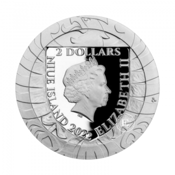 1 oz (31.10 g) sidabrinė moneta Čekijos liūtas, Niujė 2022