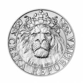 1 oz (31.10 g) silbermünze Czech Lion, Niue 2022