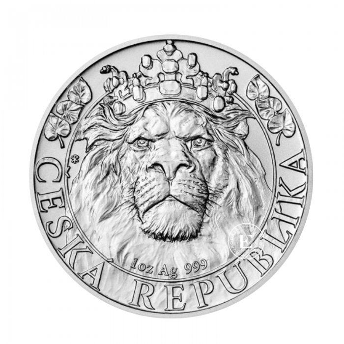 1 oz (31.10 g) srebrna moneta Czech Lion, Niue 2022
