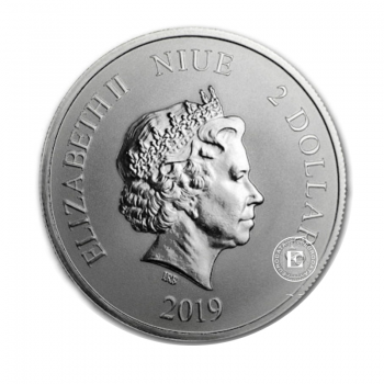 1 oz (31.10 g) sidabrinė moneta Celestial Animals - Tiger, Niujė 2019