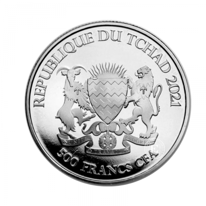 1 oz (31.10 g) sidabrinė moneta Celtic Animals - Triušis, Čadas 2021