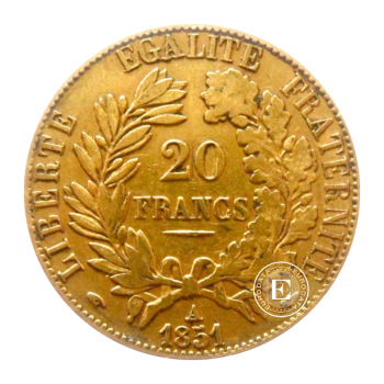 20 francs (5.81 g) pièce d'or Ceres, France (random year)