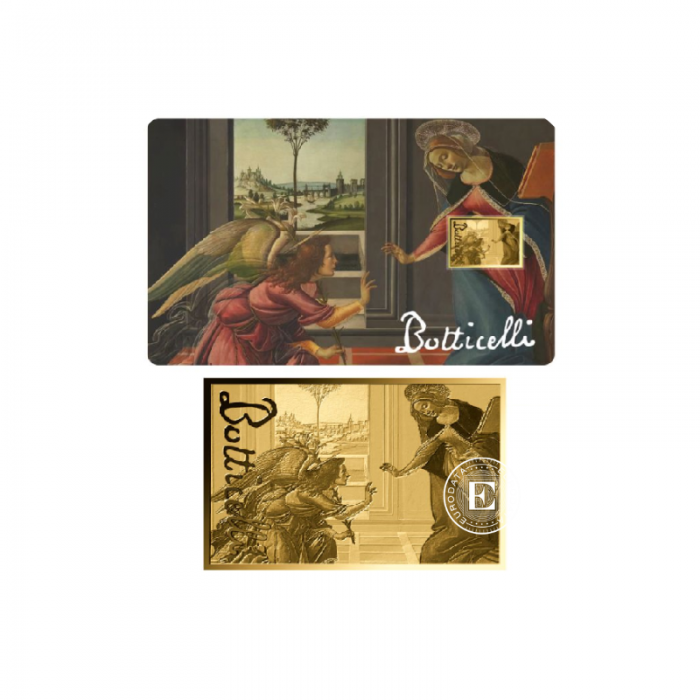 1/1000 oz gold bar-coin Sandro Botticelli Paintings – The Cestello Annunciation, Chad