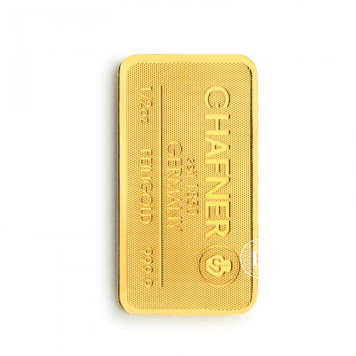 1/2 oz (15.55 g )  Goldbarren, C.Hafner 999.9