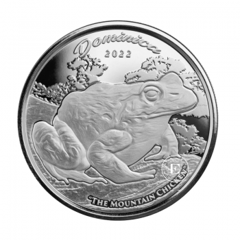 1 oz (31.10 g) pièce d'argent Dominica EC8 -  Mountain Chicken, Caraïbes de l'Est 2022