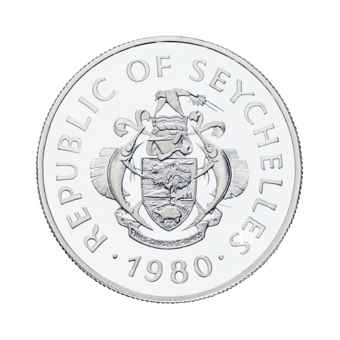 50 Rupien (19.44 g) Silbermünze PROOF International Year of the Child, Seychellen-Inseln 1980