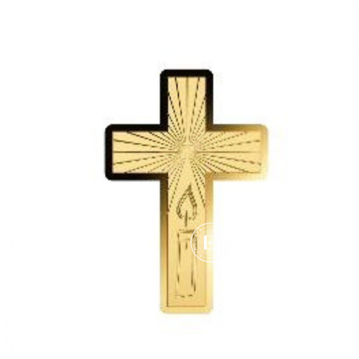 1/1000 oz auksinė moneta Christian Cross, Čadas