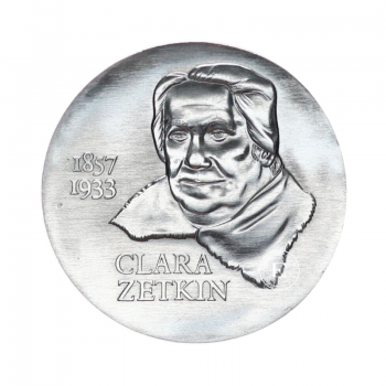 20 markių (20.9 g) sidabrinė moneta Clara Zetkin, Vokietija 1982