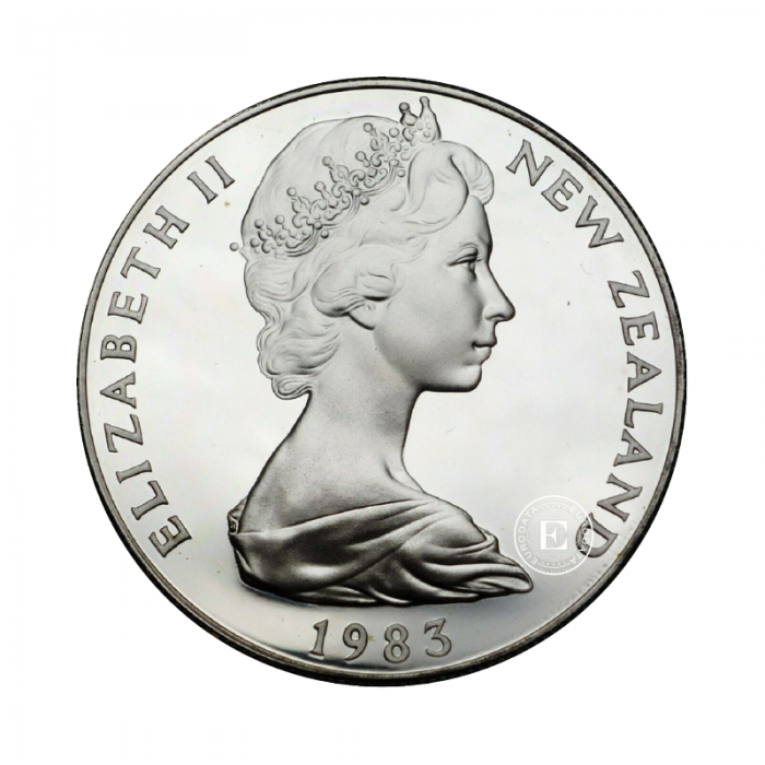 1 dolara (27.20 g) srebrna PROOF moneta Coinage, Nowa Zelandia 1983