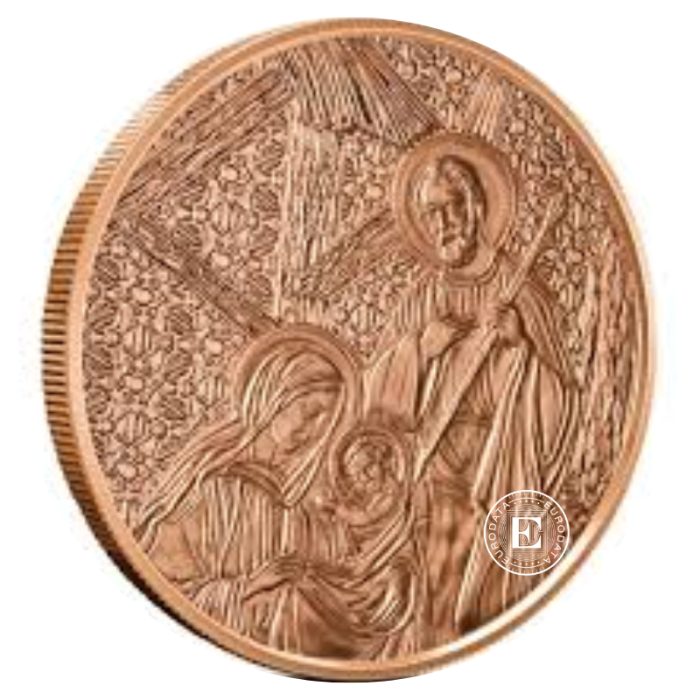 1 oz (31.10 g) Kupfermünze Jesus, Mary, Joseph, USA (random year)