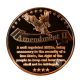 1 oz copper round Right to Bear Arms 2nd Amendment, USA random year