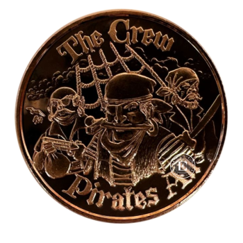 1 oz (31.10 g) Kupfermünze Pirates Crew Pirates All, USA random year