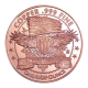 1 oz  (31.10 g) pièce de cuivre round Cryptid Creatures The Jersey Devil, USA random year