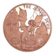 1 oz  (31.10 g) pièce de cuivre round Cryptid Creatures The Jersey Devil, USA random year
