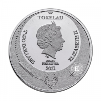 1 oz (31.10 g) sidabrinė moneta The Great Old One – Cthulhu, Tokelau 2021