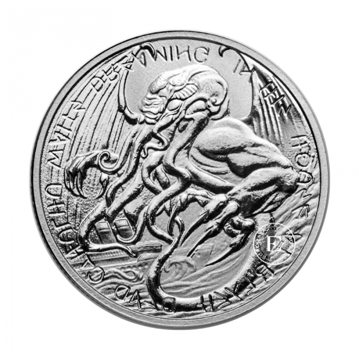 1 oz (31.10 g) sidabrinė moneta The Great Old One – Cthulhu, Tokelau 2021