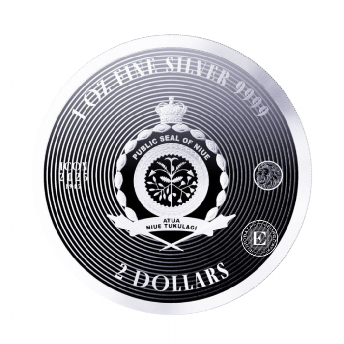 1 oz (31.10 g) srebrna moneta Churchill, Niue 2025