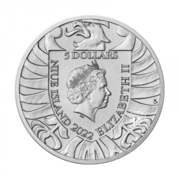 2 oz (62.20 g) silver coin Czech Lion, Niue 2022