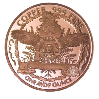 1 oz (31.10 g) Kupfermünze Deer Hunter, USA random year
