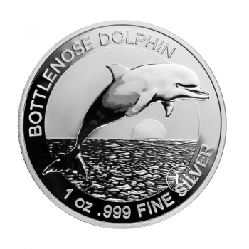 1 oz (31.10 g) sidabrinė moneta Bottlenose Dolphin, Australija 2019