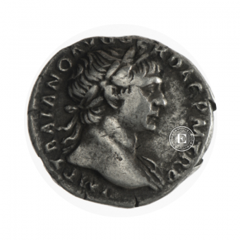 2.84 g sidabrinė  moneta Traianus, Romos Imperija 108