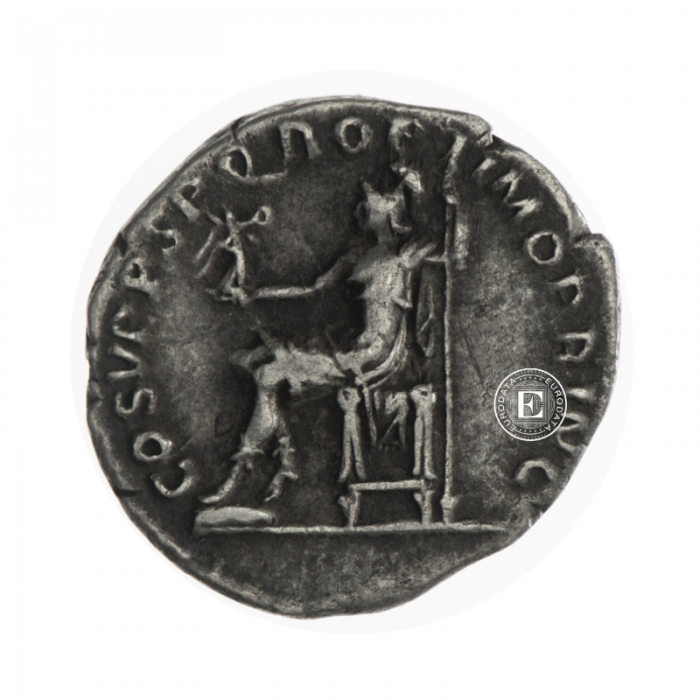 2.84 g silver coin Traianus, Roman Empire 108