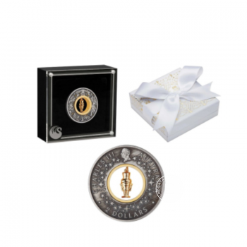 2 oz (62.20 g) sidabrinė spalvota moneta Nutcracker, Australija 2024