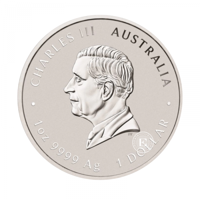 1 oz (31.10 g) silbermünze farbig Myths and Legends - Double Phoenix, Australia 2025