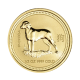 1/2 oz (15.55 g)  pièce d'or Lunar I - Year of the Dog, Australie 2006