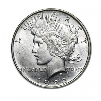 1 dolerio (24.05 g) sidabrinė moneta Peace Dollar, JAV (atsitiktiniai metai)