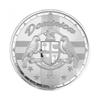1 oz (31.10 g) sidabrinė moneta EC8 Dominica -  Coat of Arms, Rytų Karibų Salos 2024